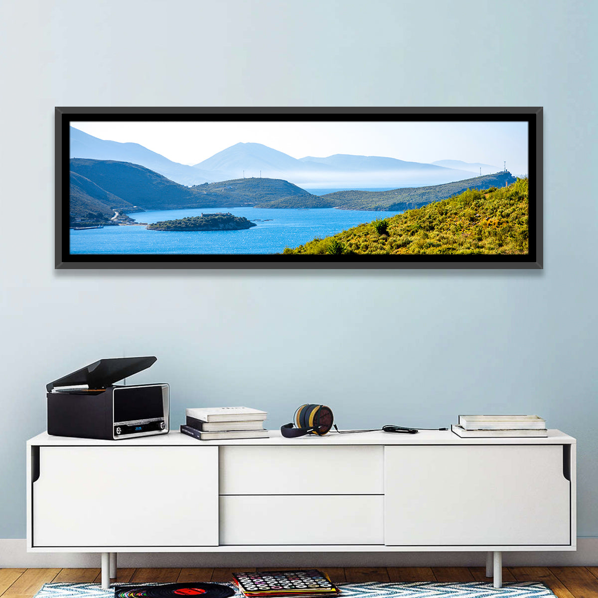 Porto Palermo Bay with Ali Pasha Castle Wall Art