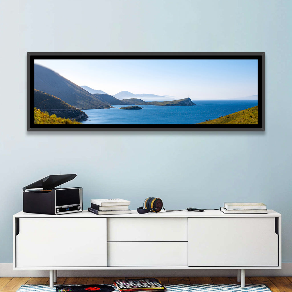 Coastal Cliffs and Lighthouse Bay Wall Art