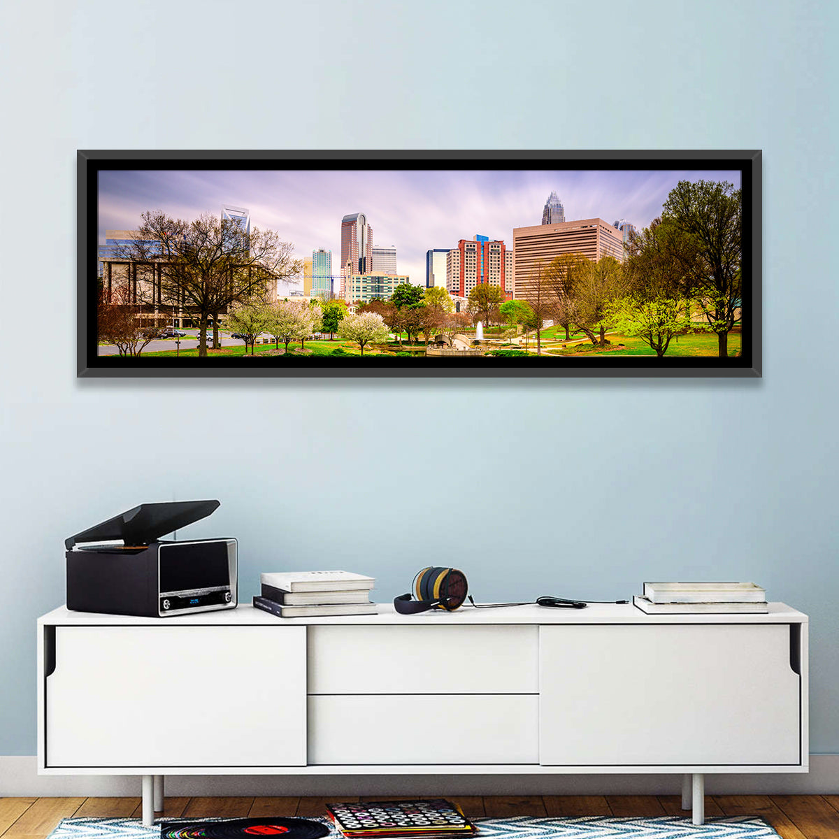 Charlotte Skyline at Marshall Park Wall Art