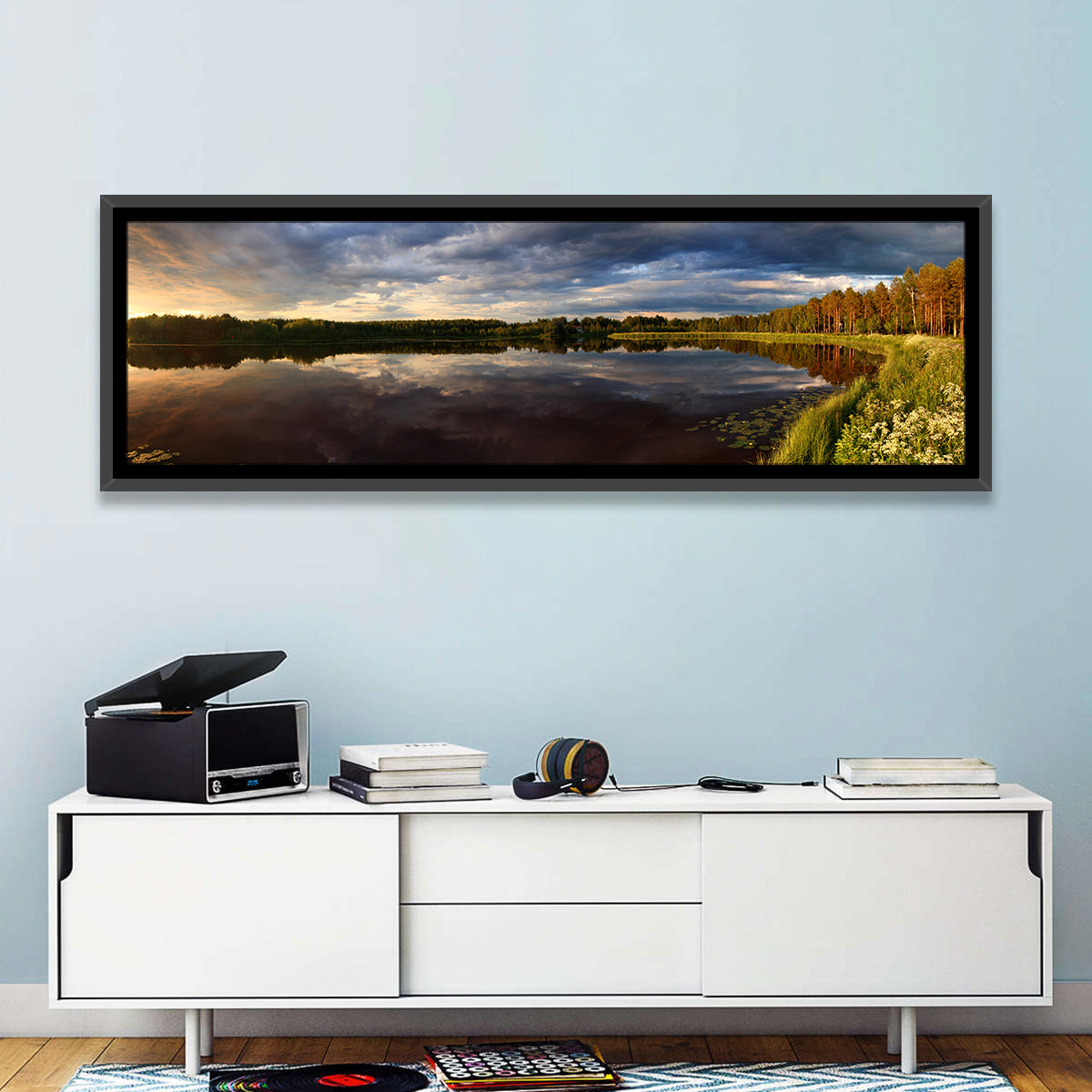 Finnish Lake Golden Hour Wall Art