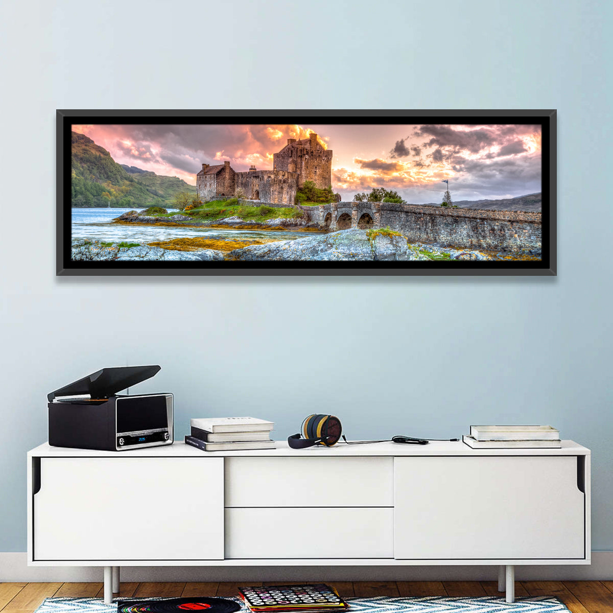 Eilean Donan Castle at Sunset Wall Art