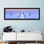 Frosted Jetty at Sunrise Wall Art
