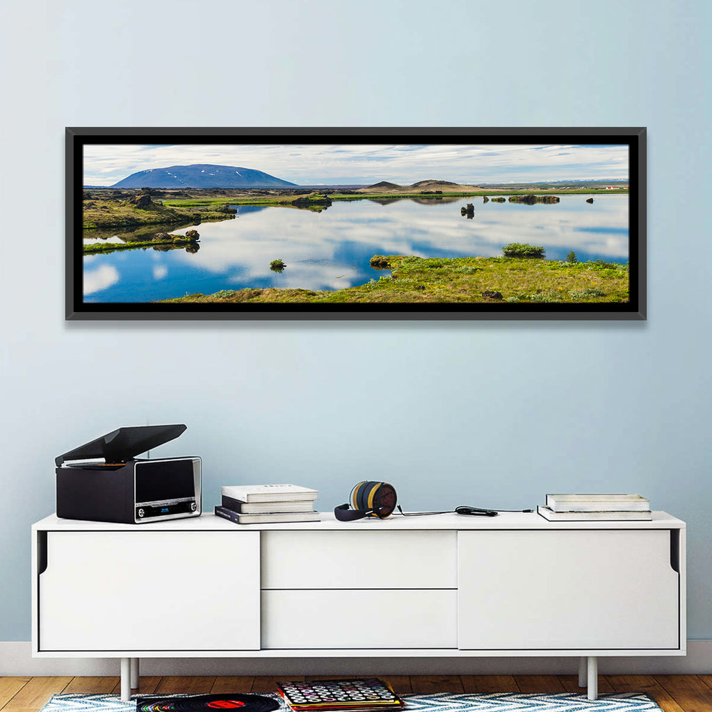 Lake Myvatn Reflection Wall Art
