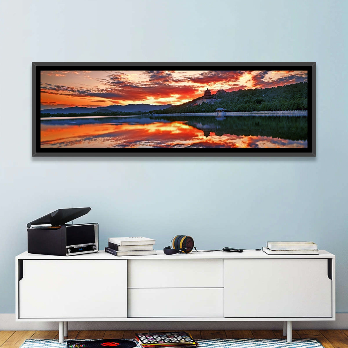 Kunming Lake Sunset, Summer Palace Wall Art