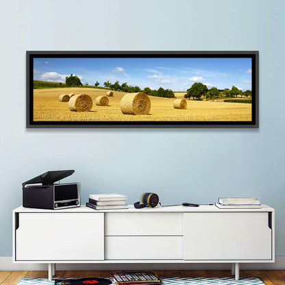 Late Summer Straw Bales Wall Art