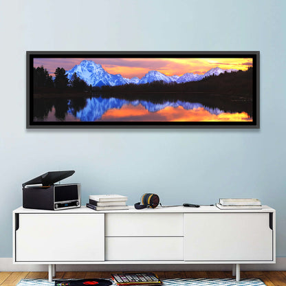 Grand Teton Sunset Reflection Wall Art