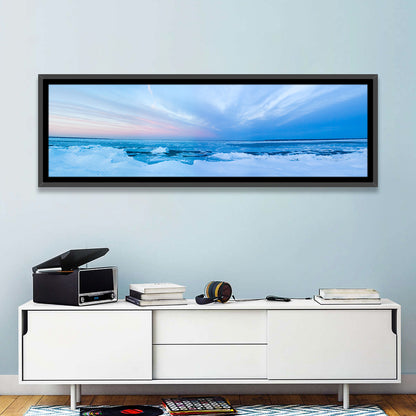 Frozen Blue Seascape Wall Art