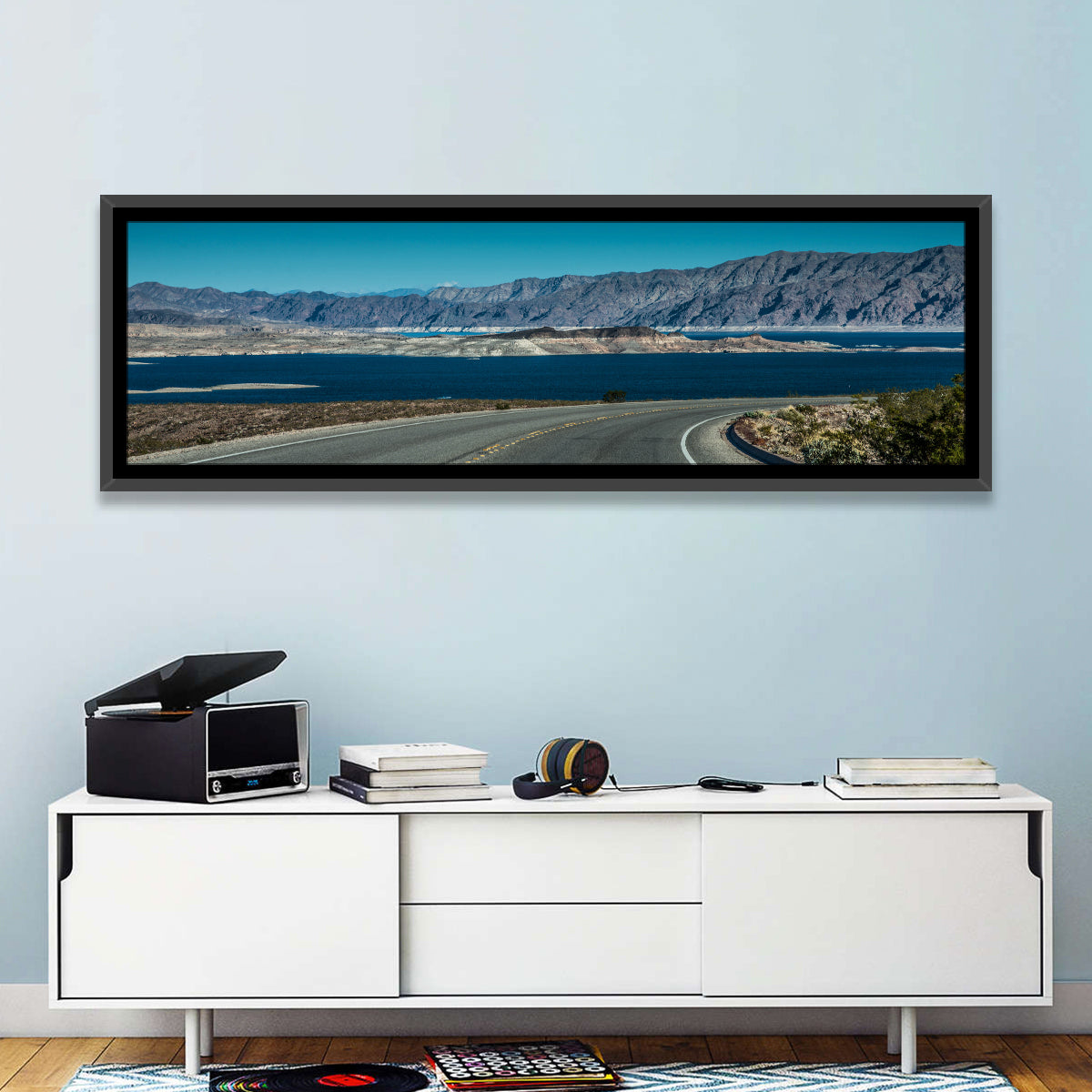 Lake Mead Curved Road Wall Art