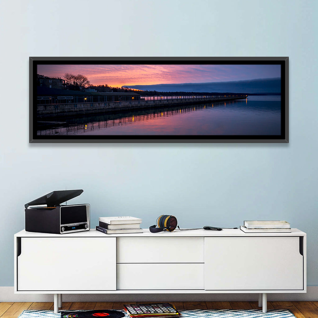 Skaneateles Lake Pier at Dusk Wall Art