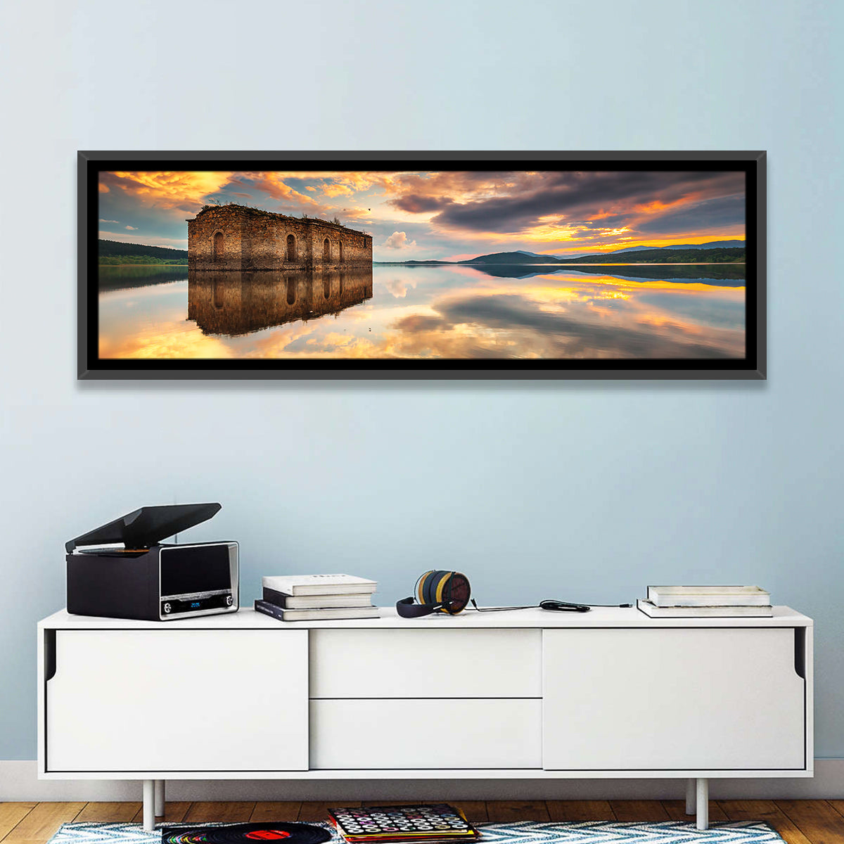 Sunken Church at Zhrebchevo Dam Wall Art