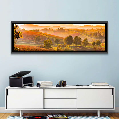 Golden Hour Vineyard Hills Wall Art