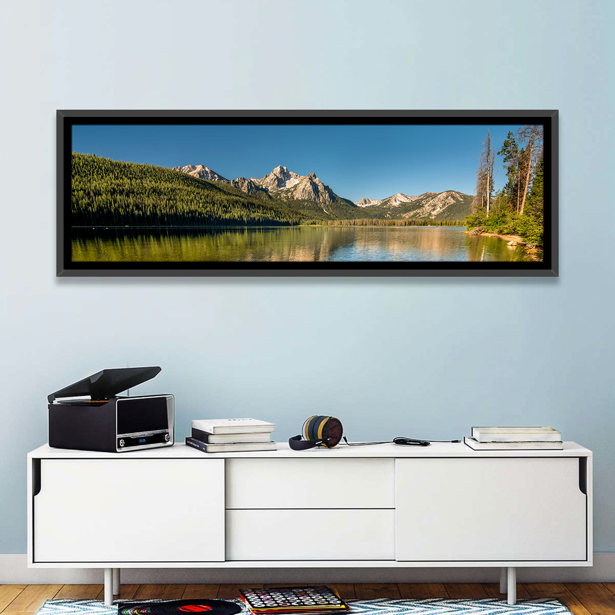 Morning Light at Stanley Lake Wall Art