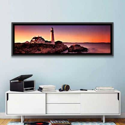 Portland Head Light at Dusk Wall Art