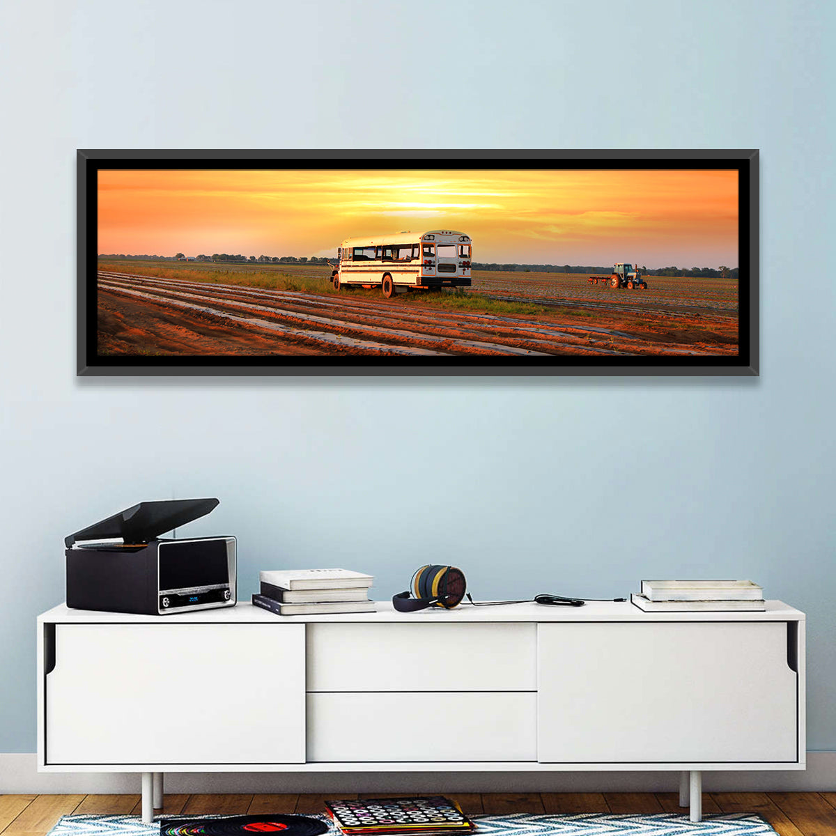 Indiana Farm Field at Golden Hour Wall Art