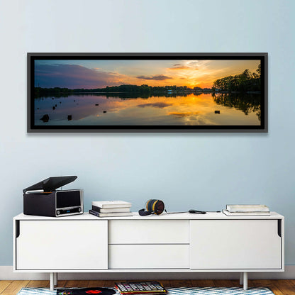 Lake Norman Sunset Reflection Wall Art