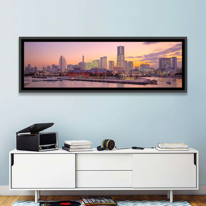 Yokohama Harbor Twilight Wall Art