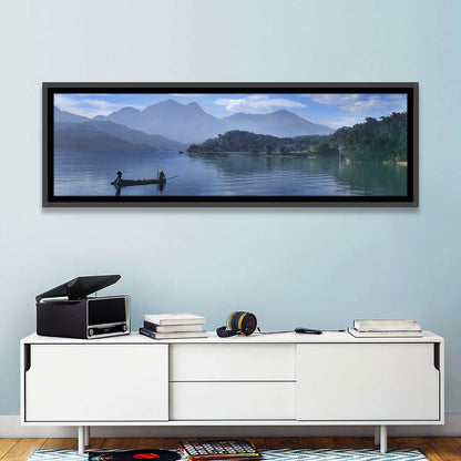 Sun Moon Lake Morning Mist Wall Art