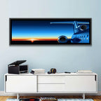 Private Jet Sunrise Wall Art