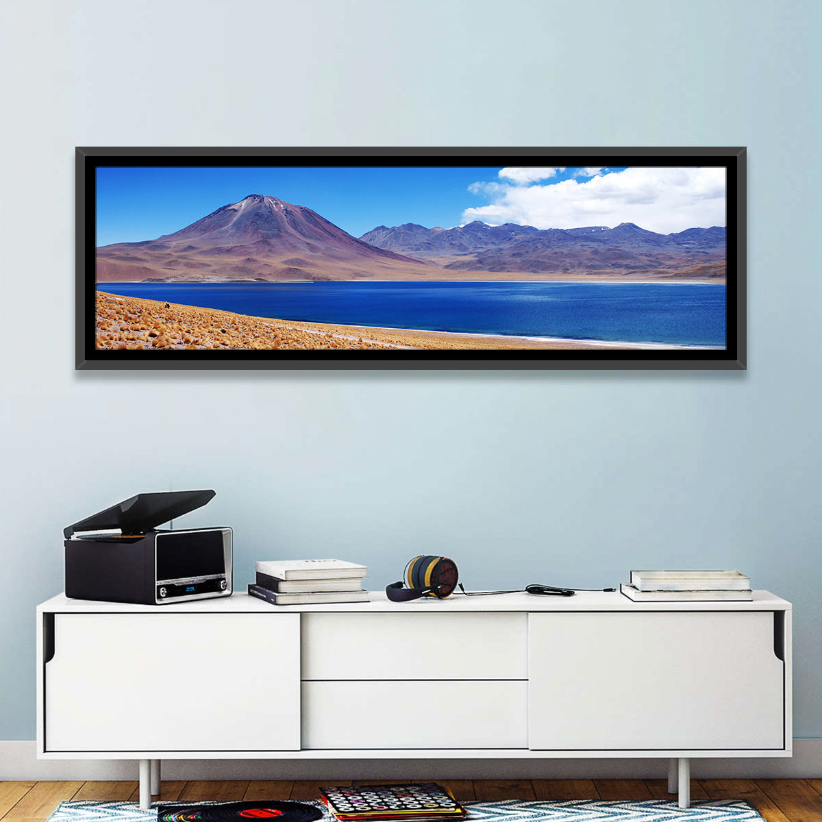 Miscanti Lagoon and Miñiques Volcano Wall Art