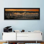 Jerusalem Sunset Over Temple Mount Wall Art