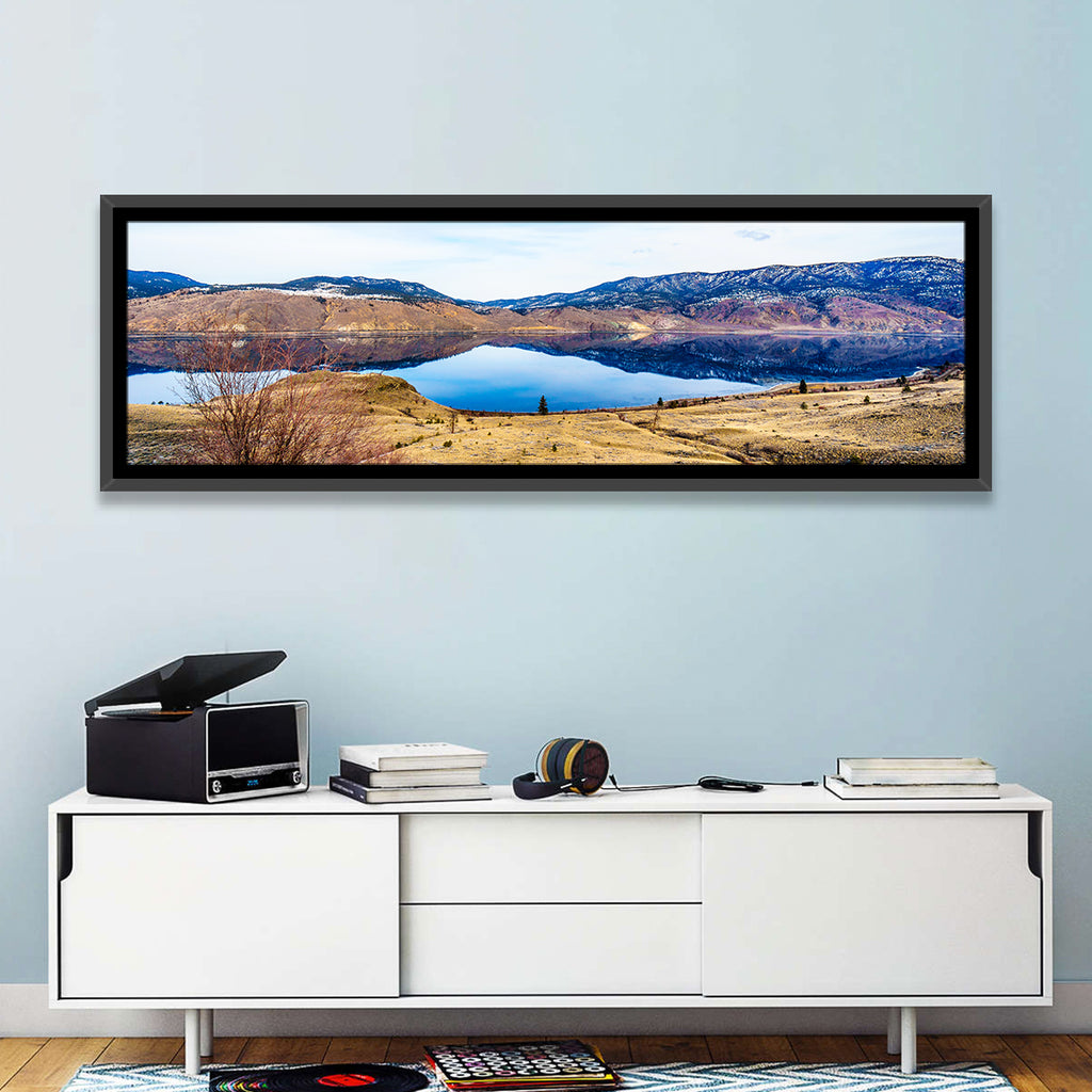 Kamloops Lake Winter Reflection Wall Art