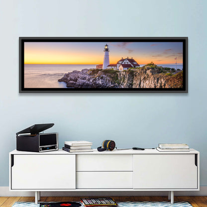 Portland Head Light at Dusk Wall Art