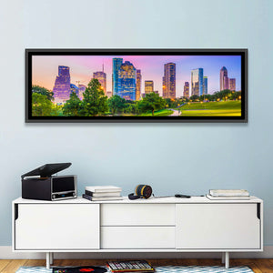 Houston City Skyline Wall Art