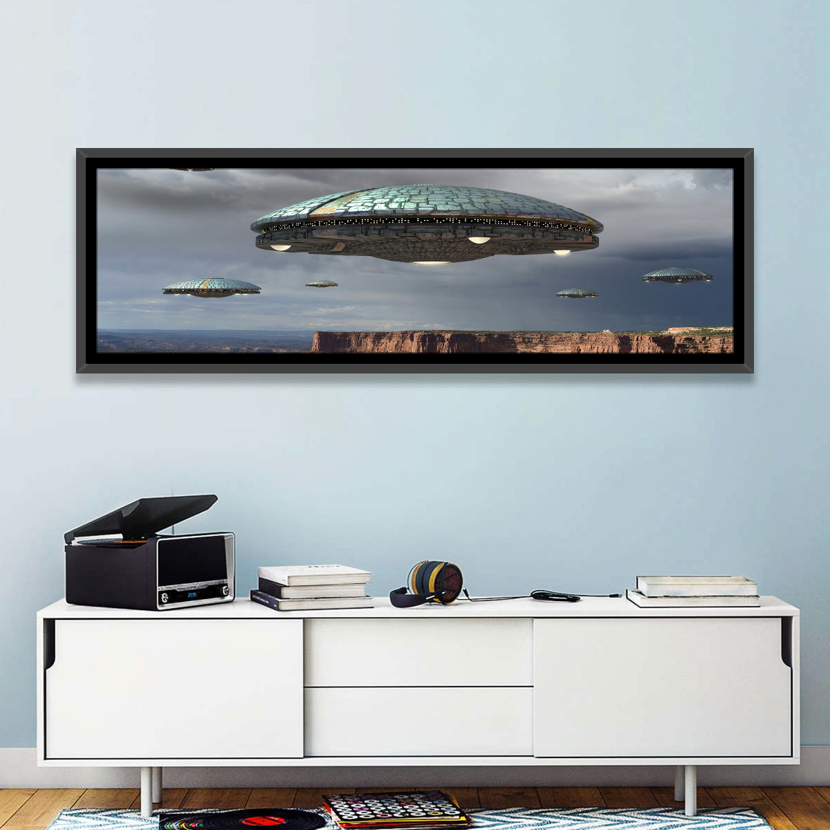 Alien Ships Wall Art