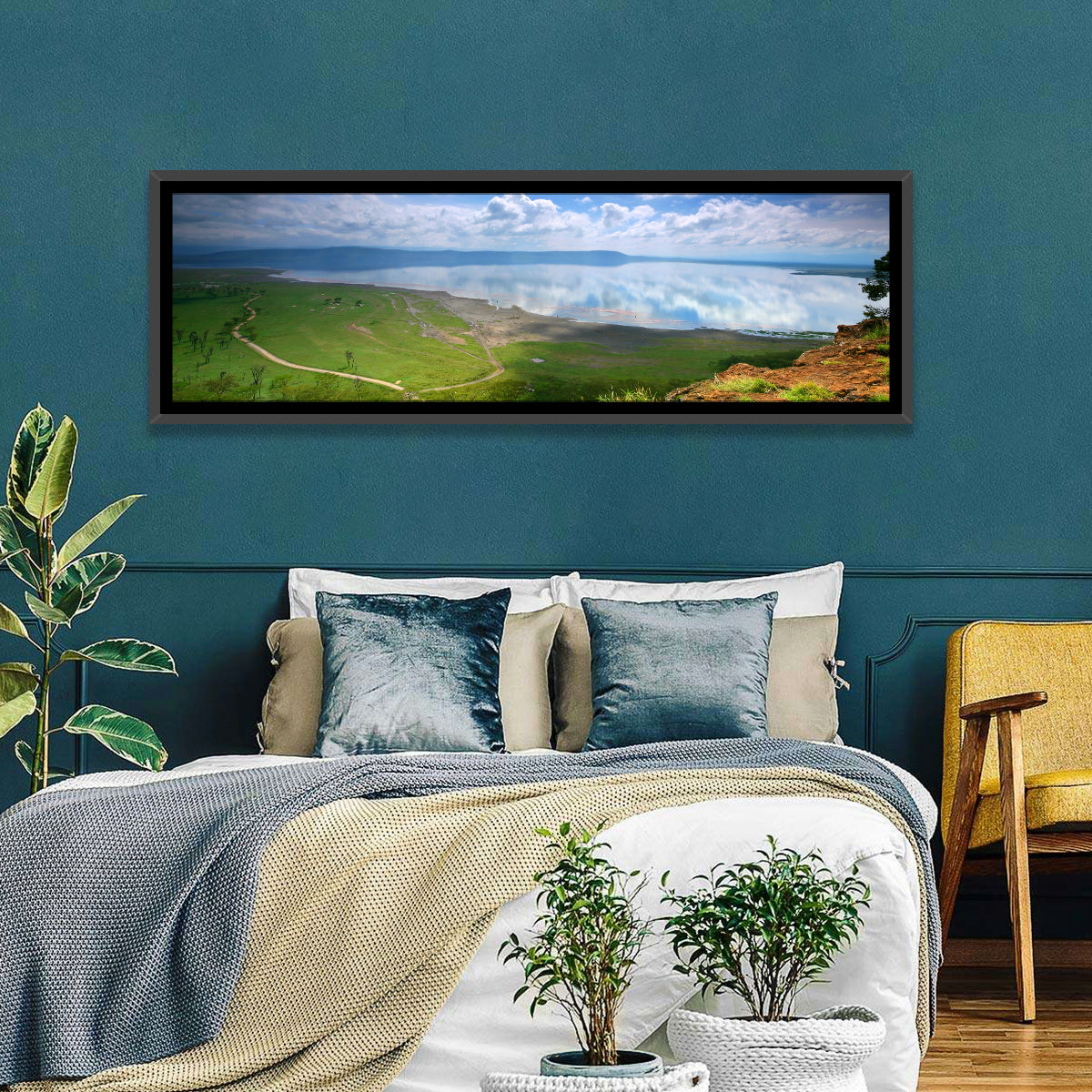 Lake Nakuru Cliffside Reflection Wall Art