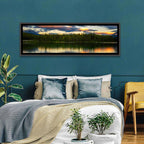 Herbert Lake Sunset Reflection Wall Art