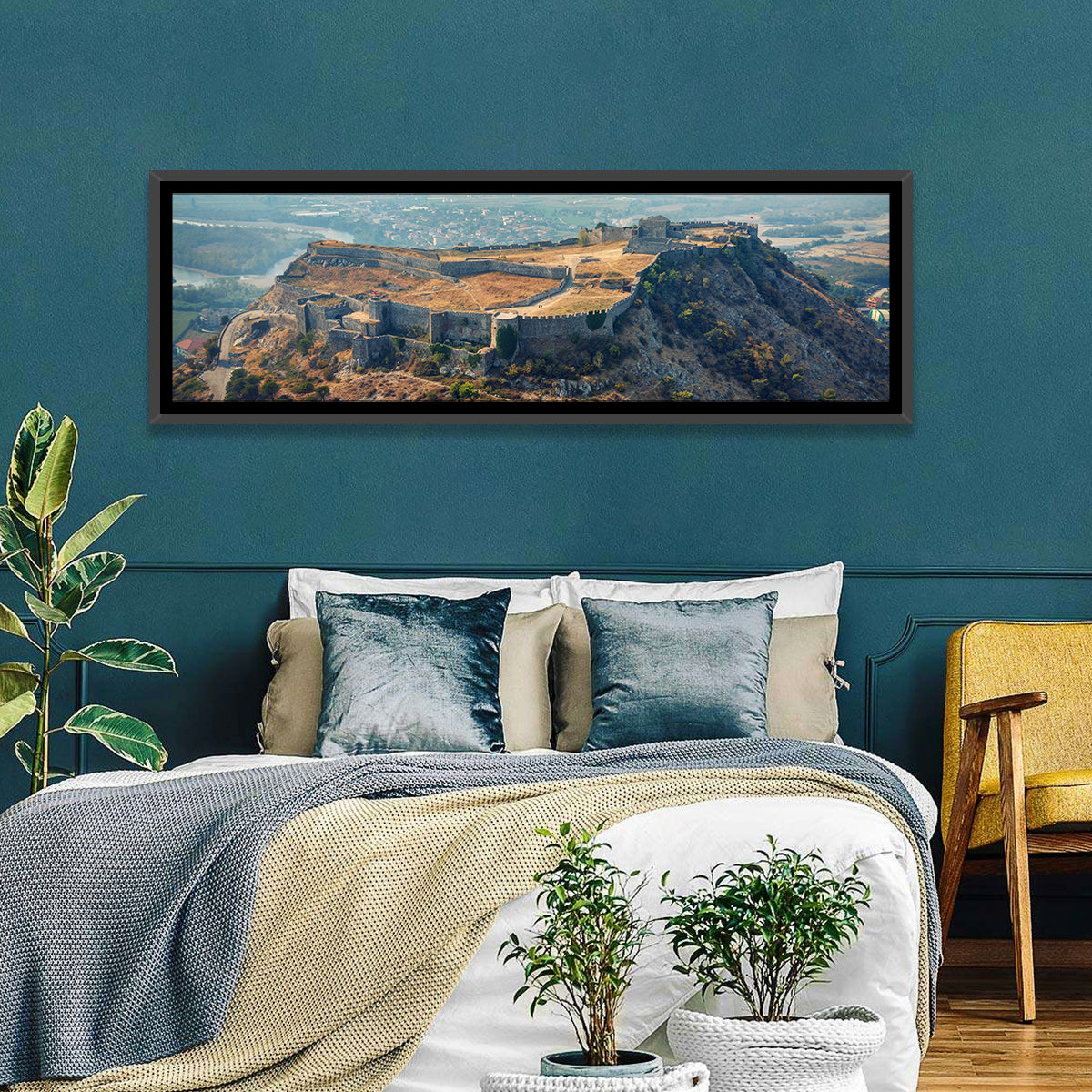 Rozafa Castle Aerial View Wall Art