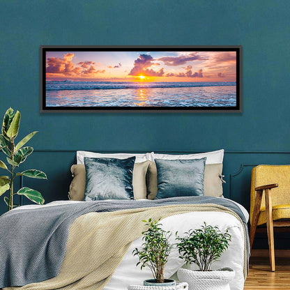 Sunburst Ocean Wave Wall Art