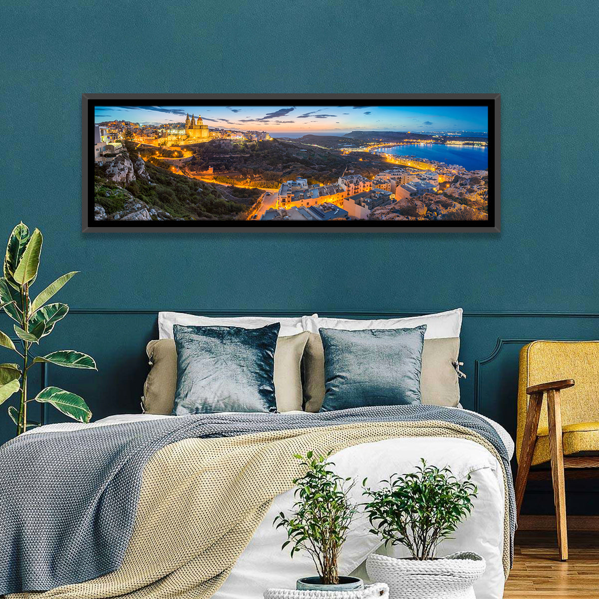 Mellieha Bay at Dusk Wall Art