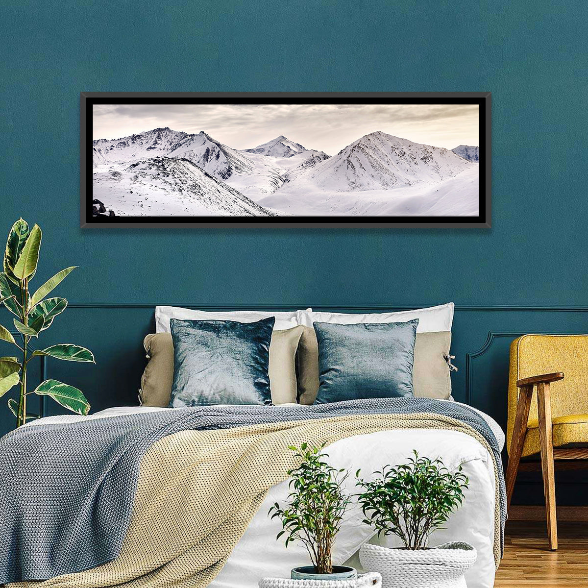 Zaili Alatay Snow Peaks Wall Art