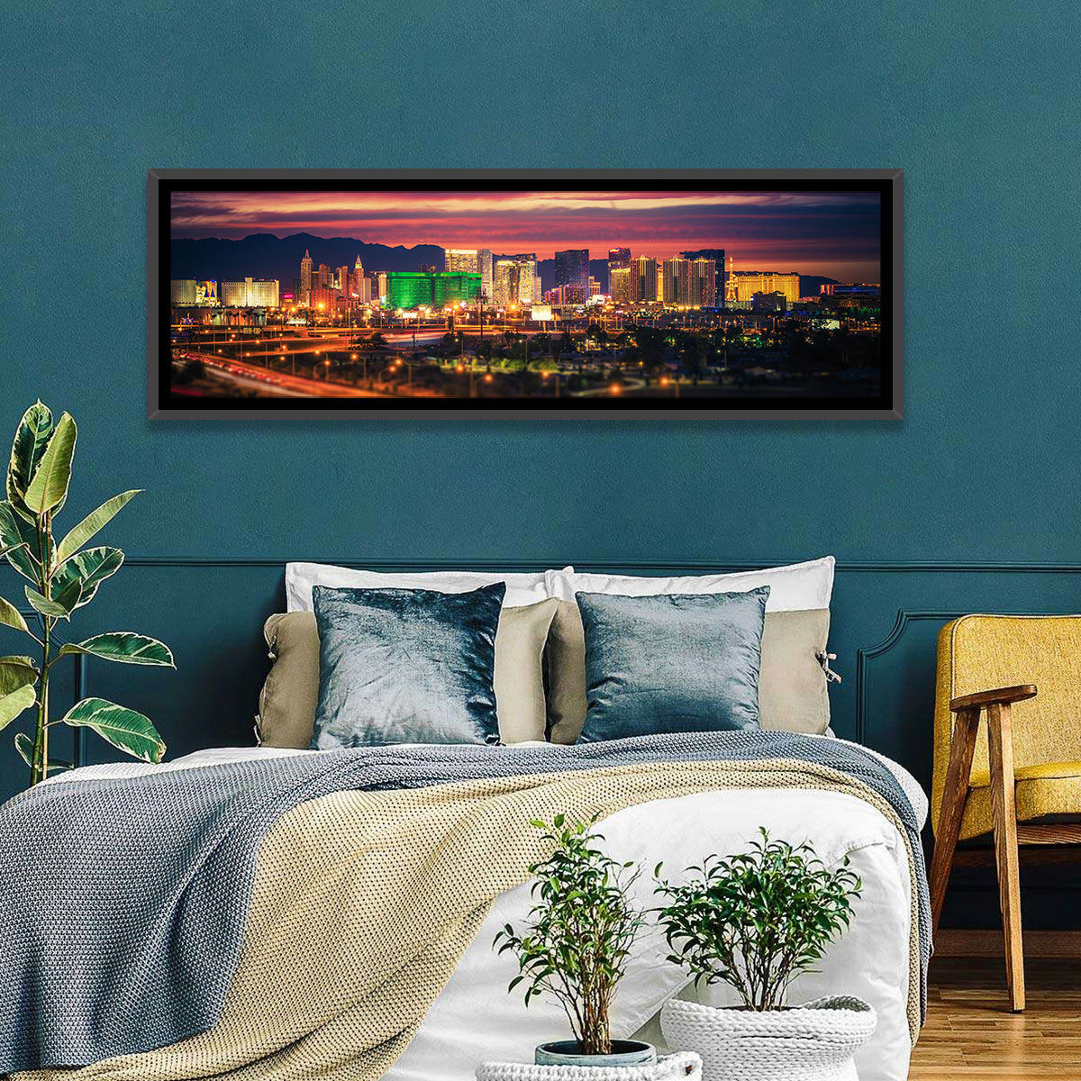 Las Vegas Twilight Skyline Wall Art