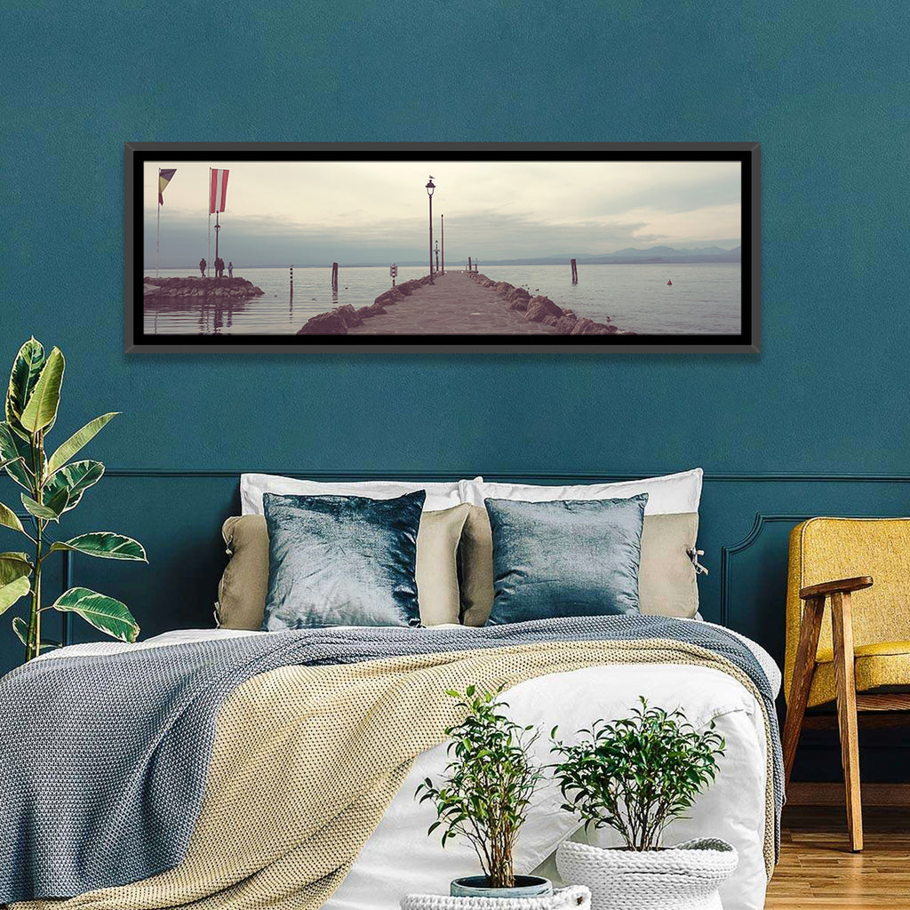 Stone Pier at Lake Garda Wall Art