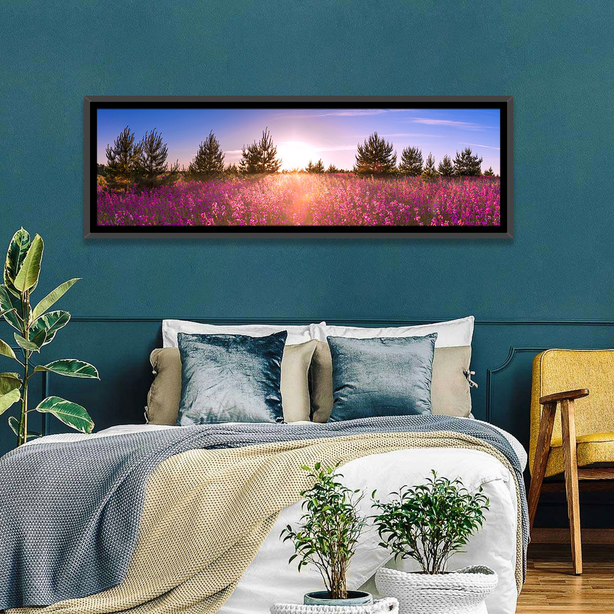 Blossoming Meadow Field Wall Art