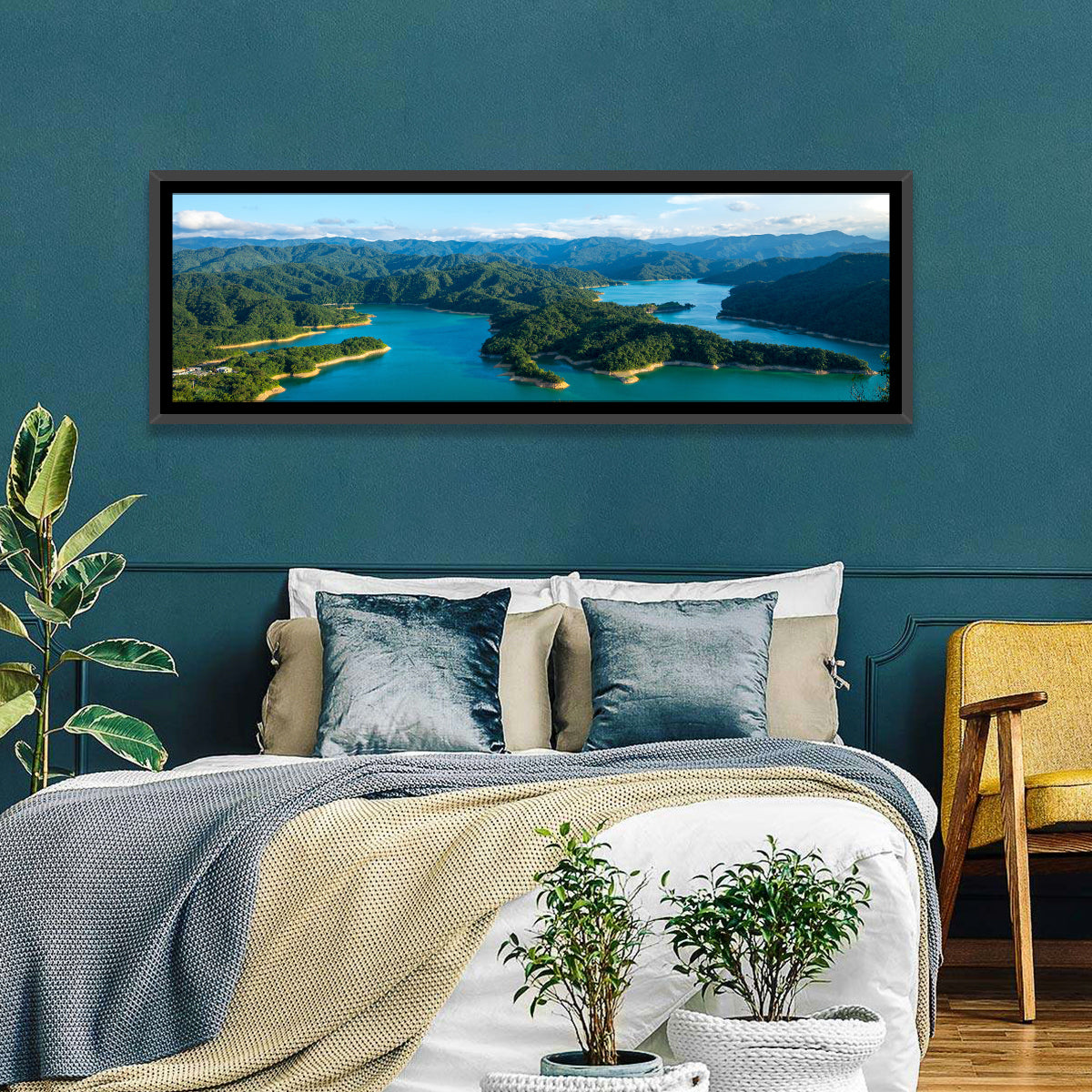 Emerald Qiandao Lake Wall Art