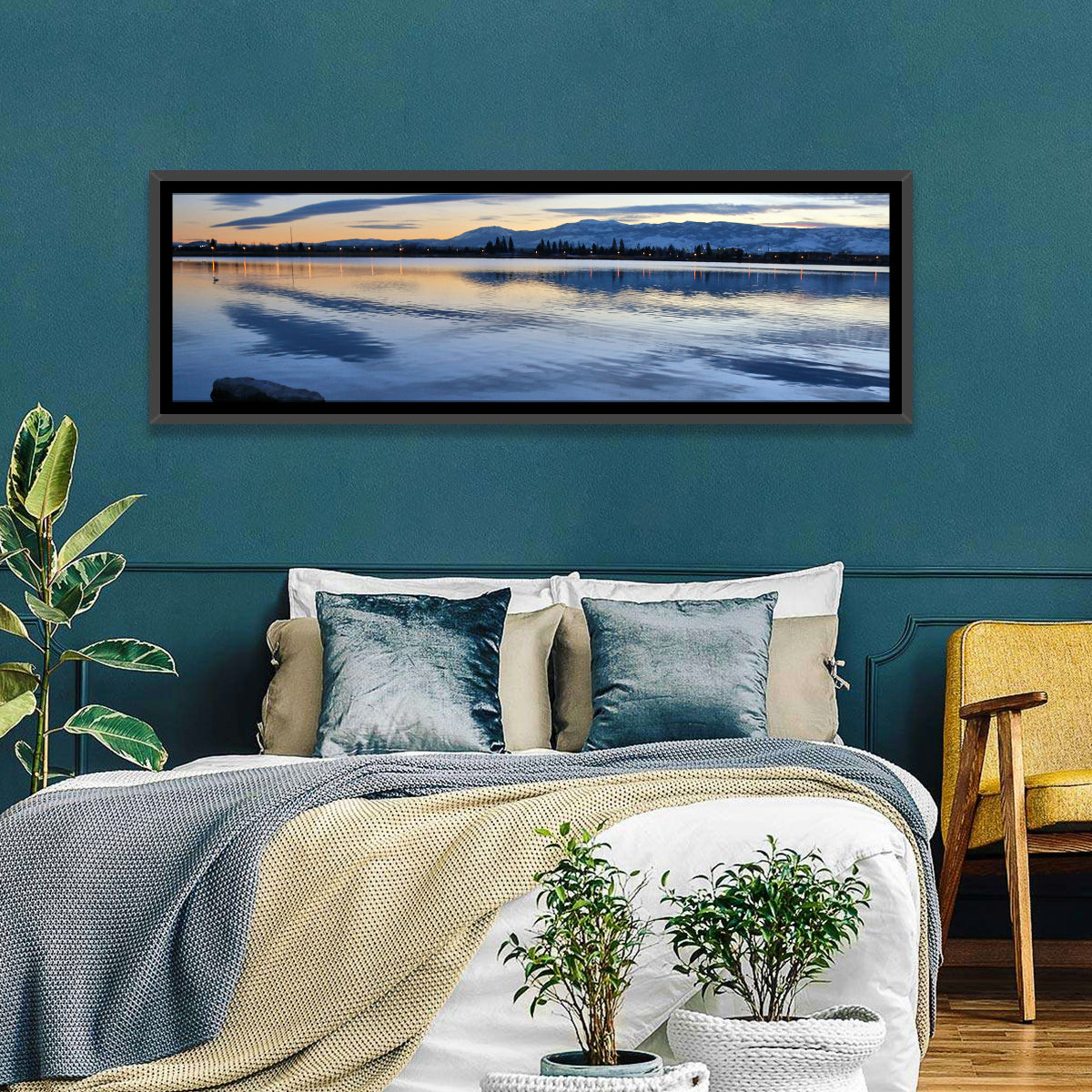 Sparks Marina Twilight Reflection Wall Art