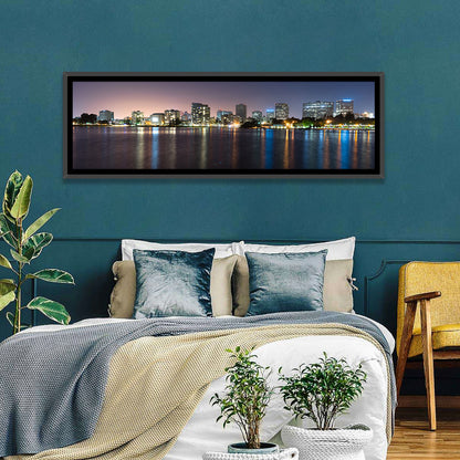 Oakland Skyline Over Lake Merritt Wall Art