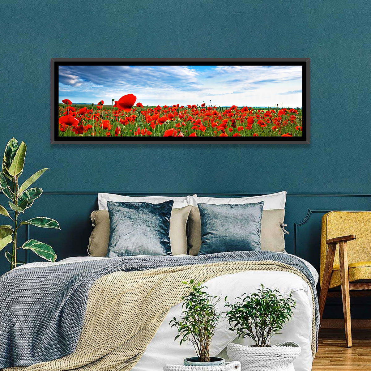 Red Poppy Field Wall Art