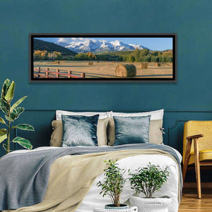 Hay Bales Colorado Fields Wall Art