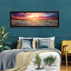 Texas Bluebonnet Sunset Wall Art