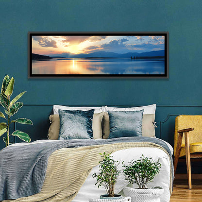 Sunset Over Lake Wall Art