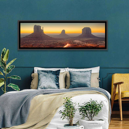 Monument Valley Golden Horizon Wall Art