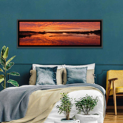 Louisiana Wetland Sunset Wall Art