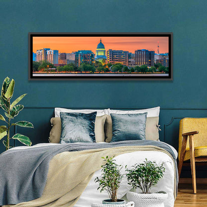 Madison State Capitol Skyline Wall Art
