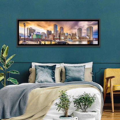 Boston Harbor at Dusk Wall Art
