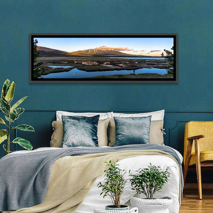Mount Bachelor Moonlit Sunset Wall Art