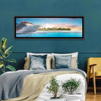 Cruise Ship at Tropical Sunset Wall Art